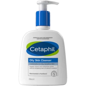 Flacon du Gel Nettoyant Cetaphil pour peau grasse et acnéique prix Maroc