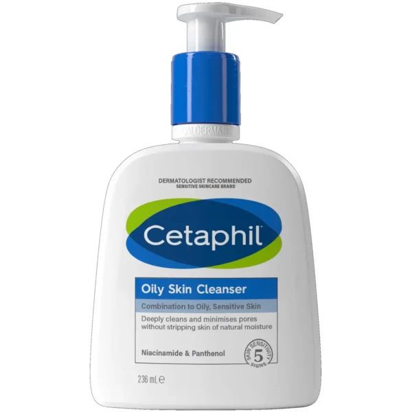 Flacon du Gel Nettoyant Cetaphil pour peau grasse et acnéique prix Maroc